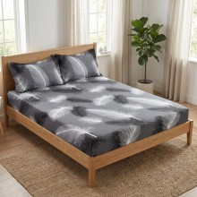 Спален комплект чаршафи с ластик от 3 части, Агнес