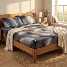 Спален комплект чаршафи с ластик от 3 части, Агнес