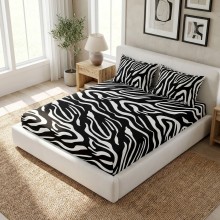 Спален комплект чаршафи с ластик от 3 части, Наталия