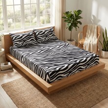 Спален комплект чаршафи с ластик от 3 части, Наталия