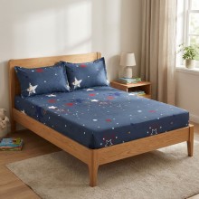 Спален комплект чаршафи с ластик от 3 части, Орион