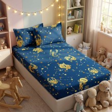 Единичен комплект чаршафи с ластик  от 3 части, Зази