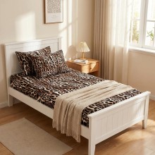 Единичен комплект чаршафи с ластик  от 3 части, Лара