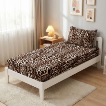 Единичен комплект чаршафи с ластик  от 3 части, Лара