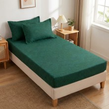 Единичен комплект чаршафи с ластик от 3 части, Лили