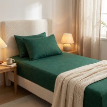 Единичен комплект чаршафи с ластик от 3 части, Лили