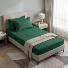 Единичен комплект чаршафи с ластик от 3 части, Лили