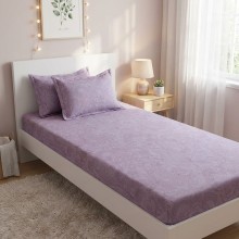 Единичен комплект чаршафи с ластик от 3 части, Бети