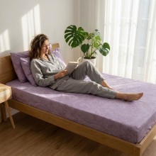 Единичен комплект чаршафи с ластик от 3 части, Бети