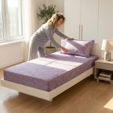 Единичен комплект чаршафи с ластик от 3 части, Бети