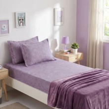 Единичен комплект чаршафи с ластик от 3 части, Бети