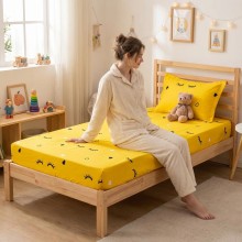 Единичен комплект чаршафи с ластик от 3 части, Сиси