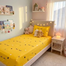 Единичен комплект чаршафи с ластик от 3 части, Сиси