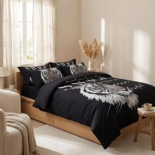 3D комплект чаршафи, от 6 части - Бял тигър