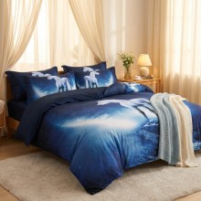 3D комплект чаршафи, от 6 части - Еднорог