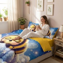 5D спален комплект чаршафи - Мая, от 6 части с ластик