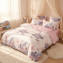 Спален комплект чаршафис с ластик,  Розов сън