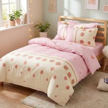 Спален комплект чаршафи за единично легло, от 4 части - Пийчи