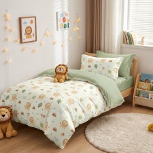 Спален комплект чаршафи за единично легло, от 4 части - Лори