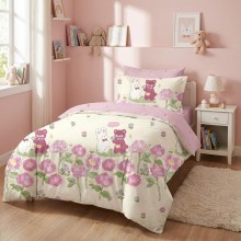 Спален комплект чаршафи за единично легло, от 4 части - Криси