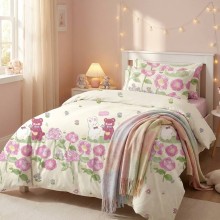 Спален комплект чаршафи за единично легло, от 4 части - Криси