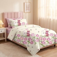 Спален комплект чаршафи за единично легло, от 4 части - Криси