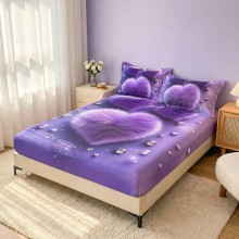 Спален комплект чаршафи с ластик от 3 части, Мини