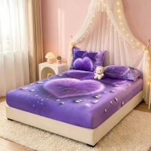 Спален комплект чаршафи с ластик от 3 части, Мини