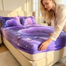 Спален комплект чаршафи с ластик от 3 части, Мини