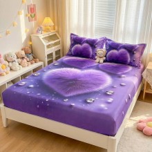 Спален комплект чаршафи с ластик от 3 части, Мини