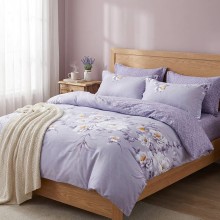 Спален комплект чаршафи с ластик от 6 части, Орхид