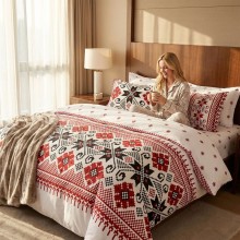 Спален комплект чаршафи, от 6 части, Шевица