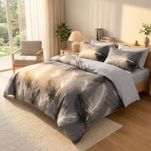 Спален комплект чаршафи с ластик от 6 части, Агнес