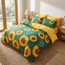 Спален комплект чаршафи - Ара слънчогледи