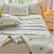 Комплект завивка с термо ефект и 2 калъфки – 3 части, 200x230 см - Верде