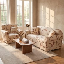 Комплект калъфи за диван и фотьойл Бела Комплект калъфи за диван и фотьойл Бела