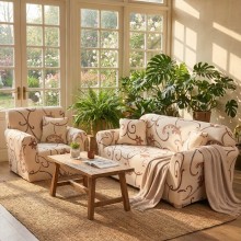 Комплект калъфи за диван и фотьойл Бела Комплект калъфи за диван и фотьойл Бела