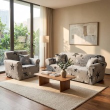 Комплект калъфи за диван и фотьойл Звезда Комплект калъфи за диван и фотьойл Звезда