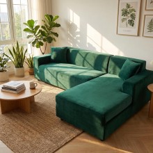 Калъф за ъглов диван Вера - Платина Калъф за ъглов диван Вера - Платина