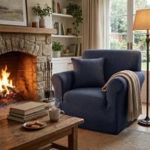 Kалъф за фотьойл Ария - Тъмно син