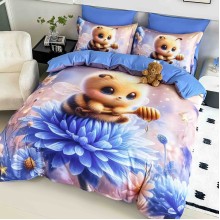 5D спален комплект чаршафи- Мед, от 6 части с ластик 5D спален комплект чаршафи- Мед, от 6 части с ластик