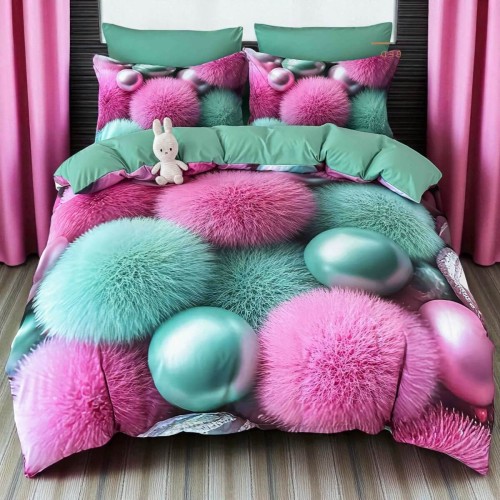 5D спален комплект чаршафи - Пухи, с ластик 5D спален комплект чаршафи - Пухи, с ластик