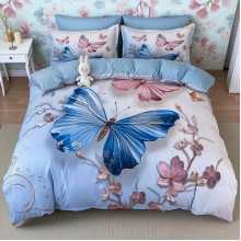 5D спален комплект чаршафи - Пеперуда, от 6 части 5D спален комплект чаршафи - Пеперуда, от 6 части