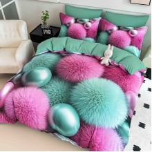 5D спален комплект чаршафи - Пухи, с ластик 5D спален комплект чаршафи - Пухи, с ластик