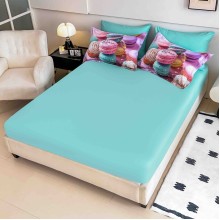 5D спален комплект чаршафи - Макарон, от 6 части с ластик 5D спален комплект чаршафи - Макарон, от 6 части с ластик