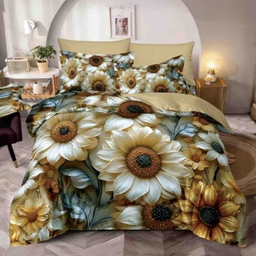 5D спален комплект чаршафи - Радост, от 6 части с ластик 5D спален комплект чаршафи - Радост, от 6 части с ластик