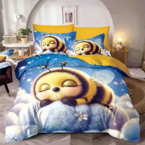 5D спален комплект чаршафи - Мая, от 6 части с ластик