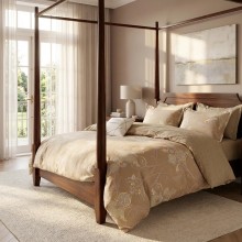 Спален комплект чаршафи с ластик от 6 части, Адамант