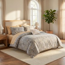 Спален комплект чаршафи с ластик от 6 части, Мираж