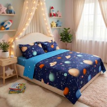 Спален комплект чаршафи,от 6 части, Планета